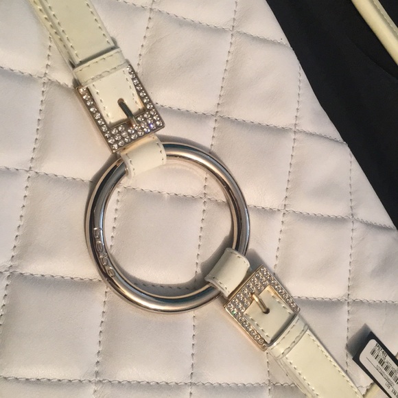 Bebe NWT White and Gold - Picture 7 of 8